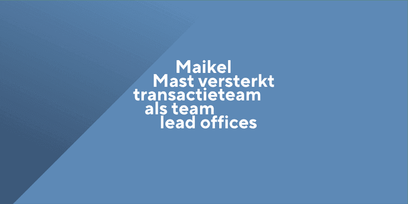 Maikel Mast joins Envalue’s transaction team as team lead offices